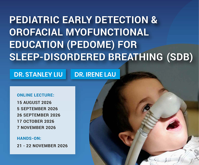 Pediatric Early Detection & Orofacial Myofunctional Education (Pedome) for sleep-disordered breathing (SDB)